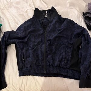 Athleta Women's Navy Snakeskin Jacket